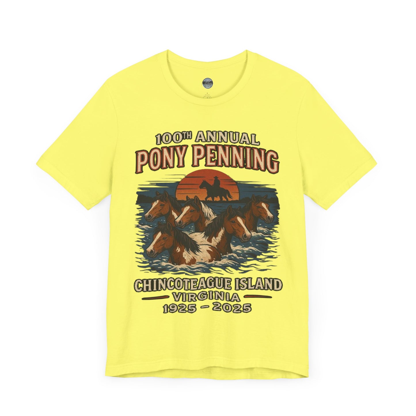 CI100 2025 100th Annual Pony Penning Short Sleeve Tee
