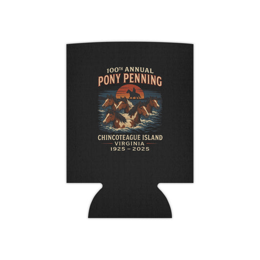 CI100 100th Annual Pony Penning Can Koozie