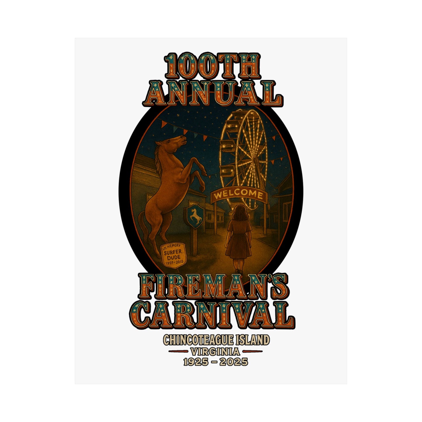 CI100 100th Annual Fireman's Carnival Poster