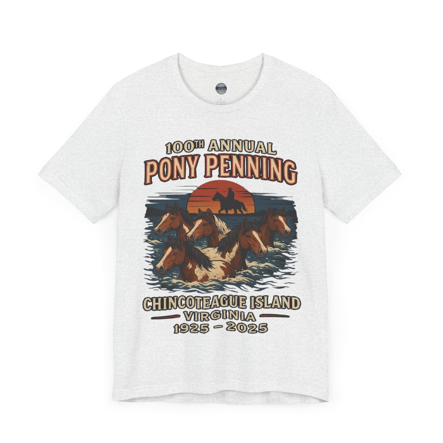 CI100 2025 100th Annual Pony Penning Short Sleeve Tee