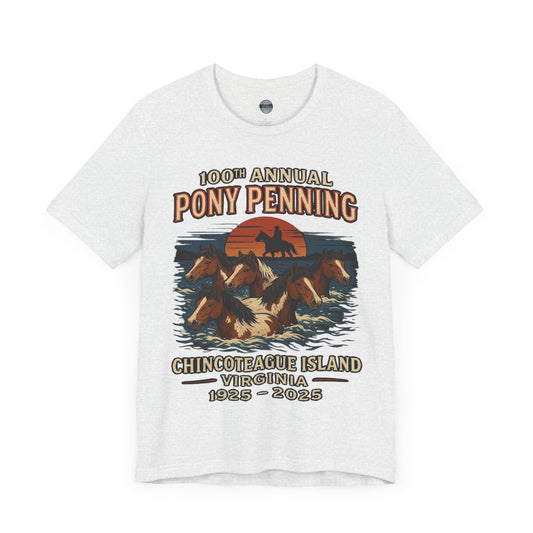 CI100 2025 100th Annual Pony Penning Short Sleeve Tee