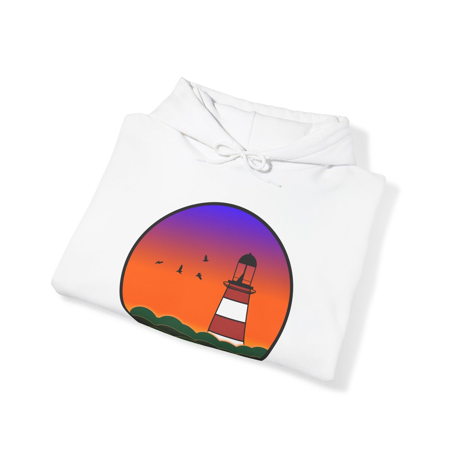 CI100 Lighthouse Sunset Heavy Blend™ Hooded Sweatshirt