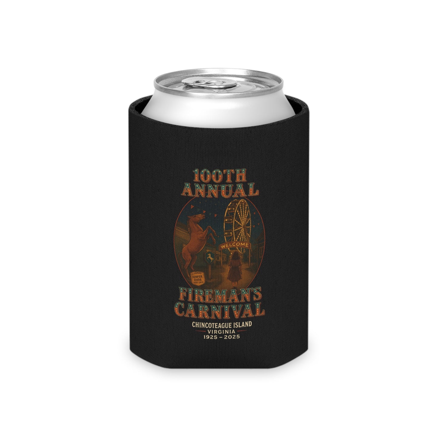 CI100 100th Annual Fireman's Carnival Can Koozie