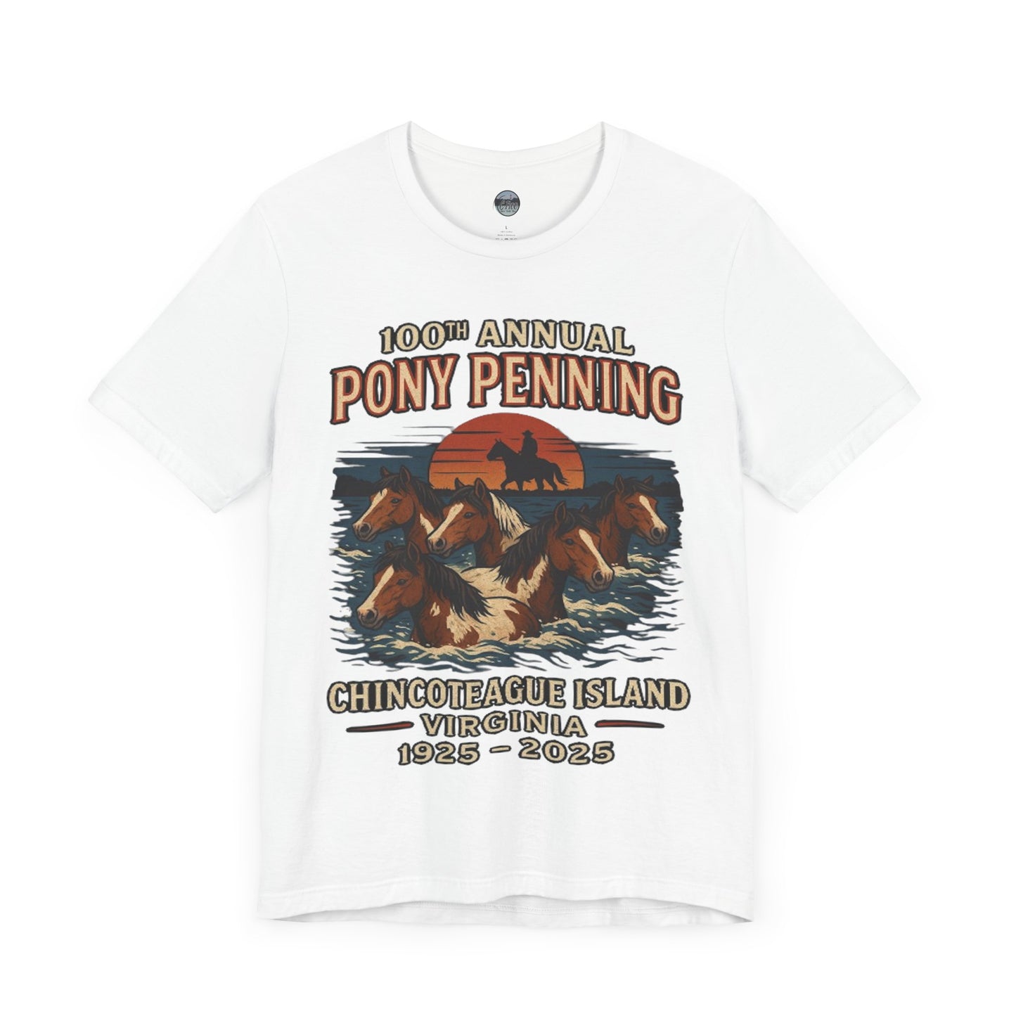 CI100 2025 100th Annual Pony Penning Short Sleeve Tee