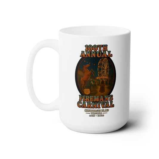 CI100 100th Annual Fireman's Carnival Ceramic Mug 15oz White