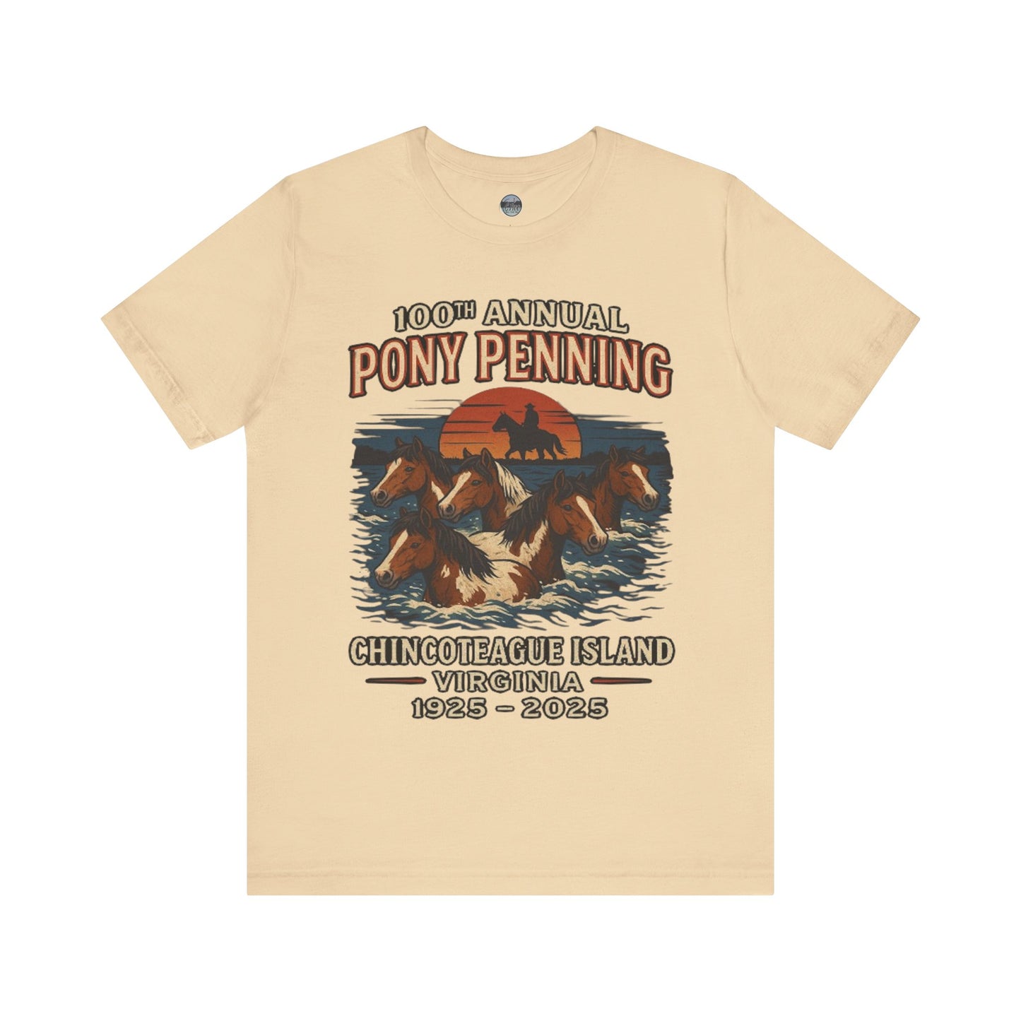 CI100 2025 100th Annual Pony Penning Short Sleeve Tee
