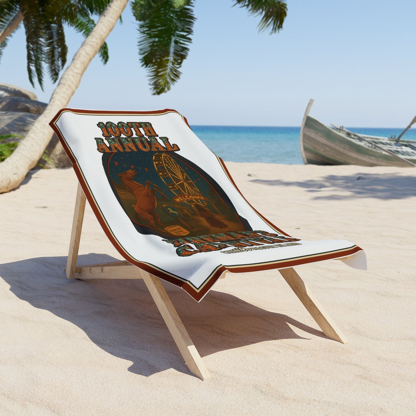 CI100 100th Annual Fireman's Carnival Beach Towel