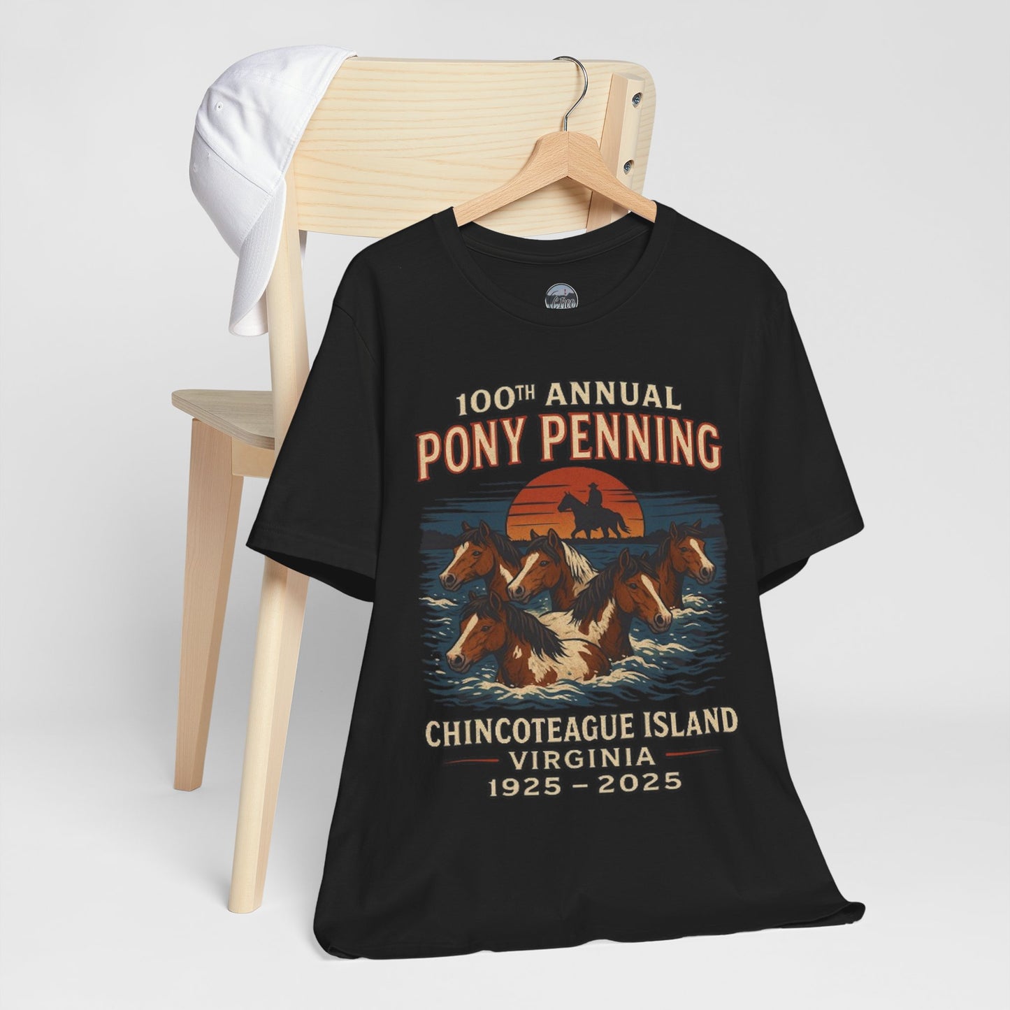 CI100 2025 100th Annual Pony Penning Short Sleeve Tee