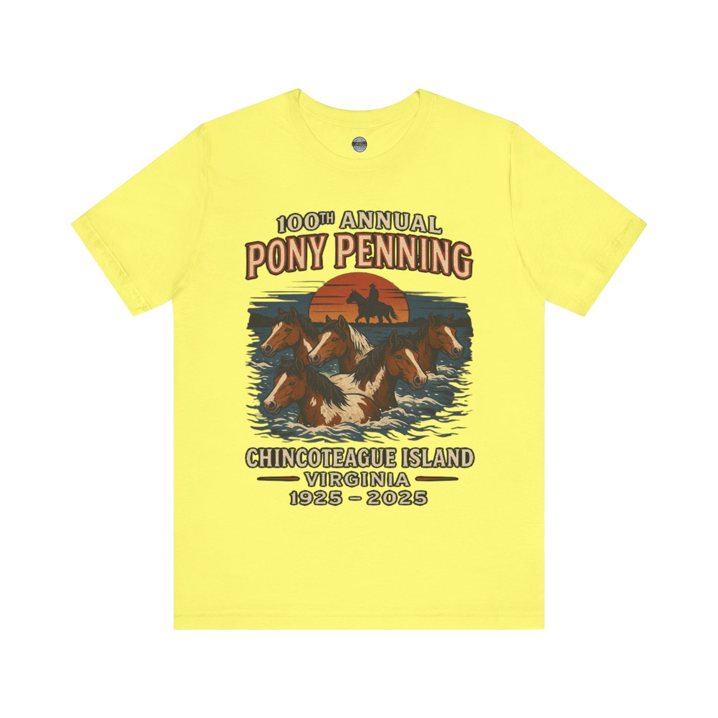CI100 2025 100th Annual Pony Penning Short Sleeve Tee