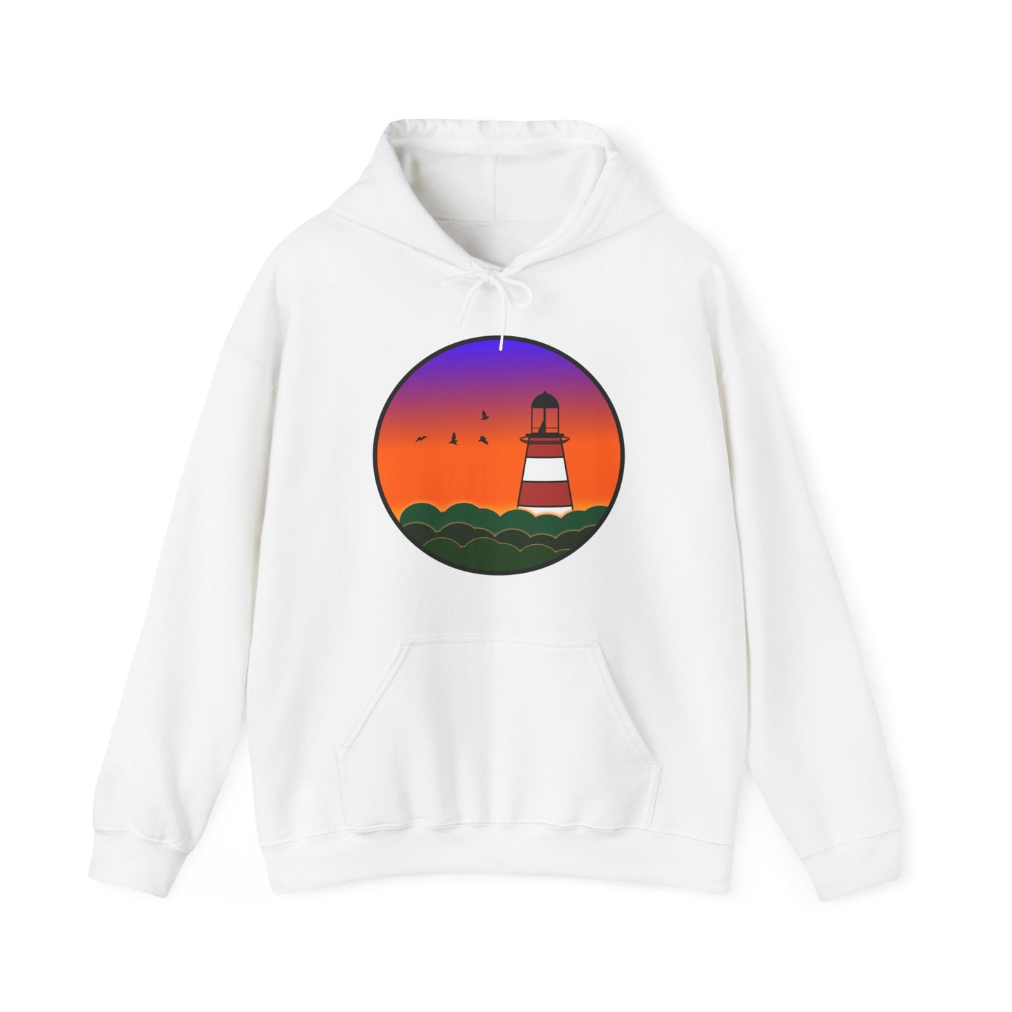CI100 Lighthouse Sunset Heavy Blend™ Hooded Sweatshirt