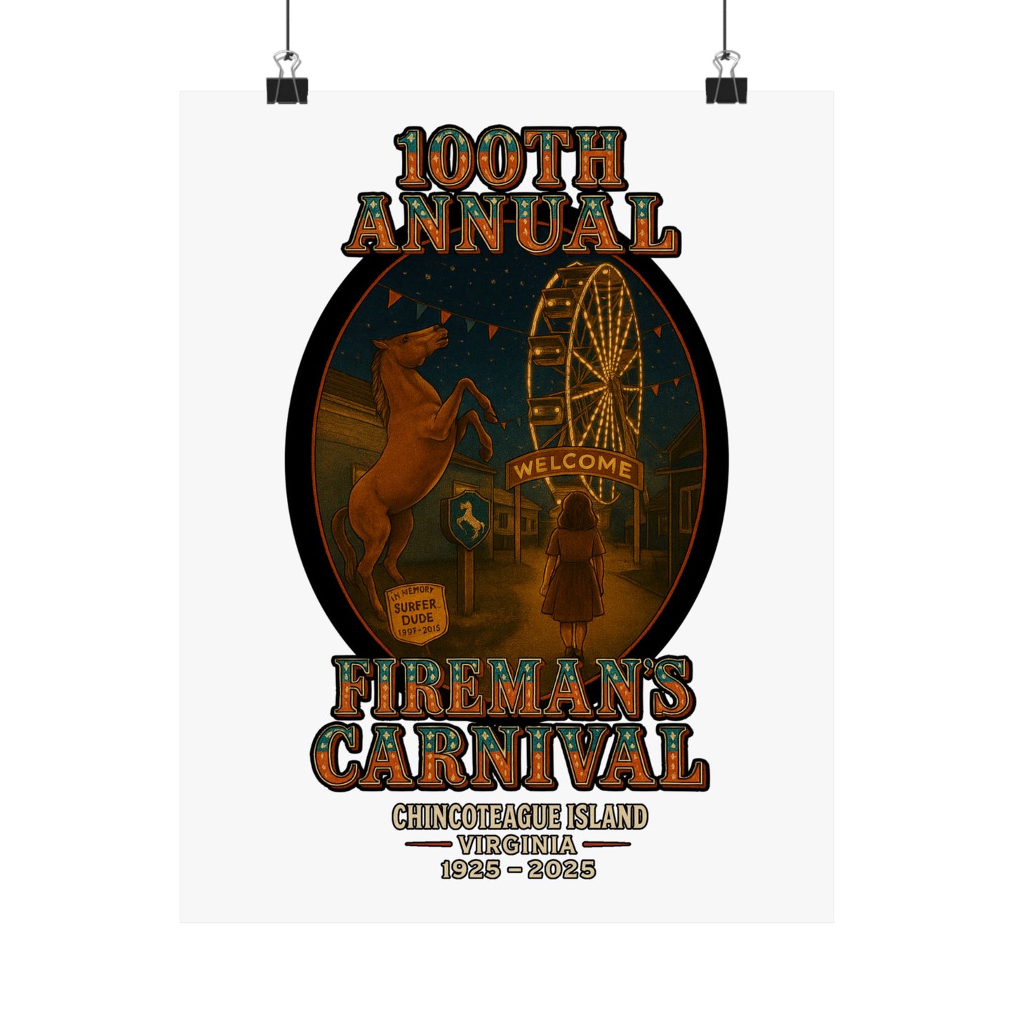 CI100 100th Annual Fireman's Carnival Poster