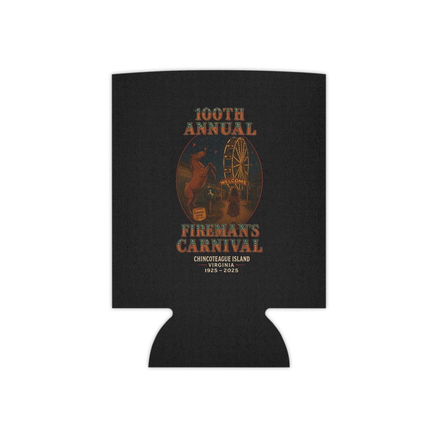 CI100 100th Annual Fireman's Carnival Can Koozie