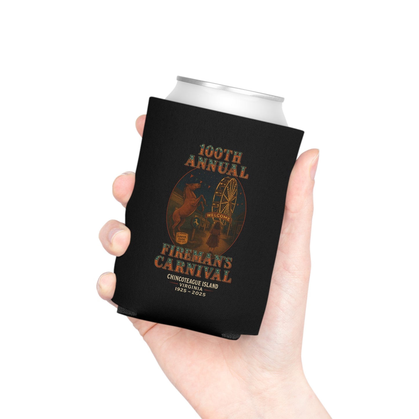 CI100 100th Annual Fireman's Carnival Can Koozie