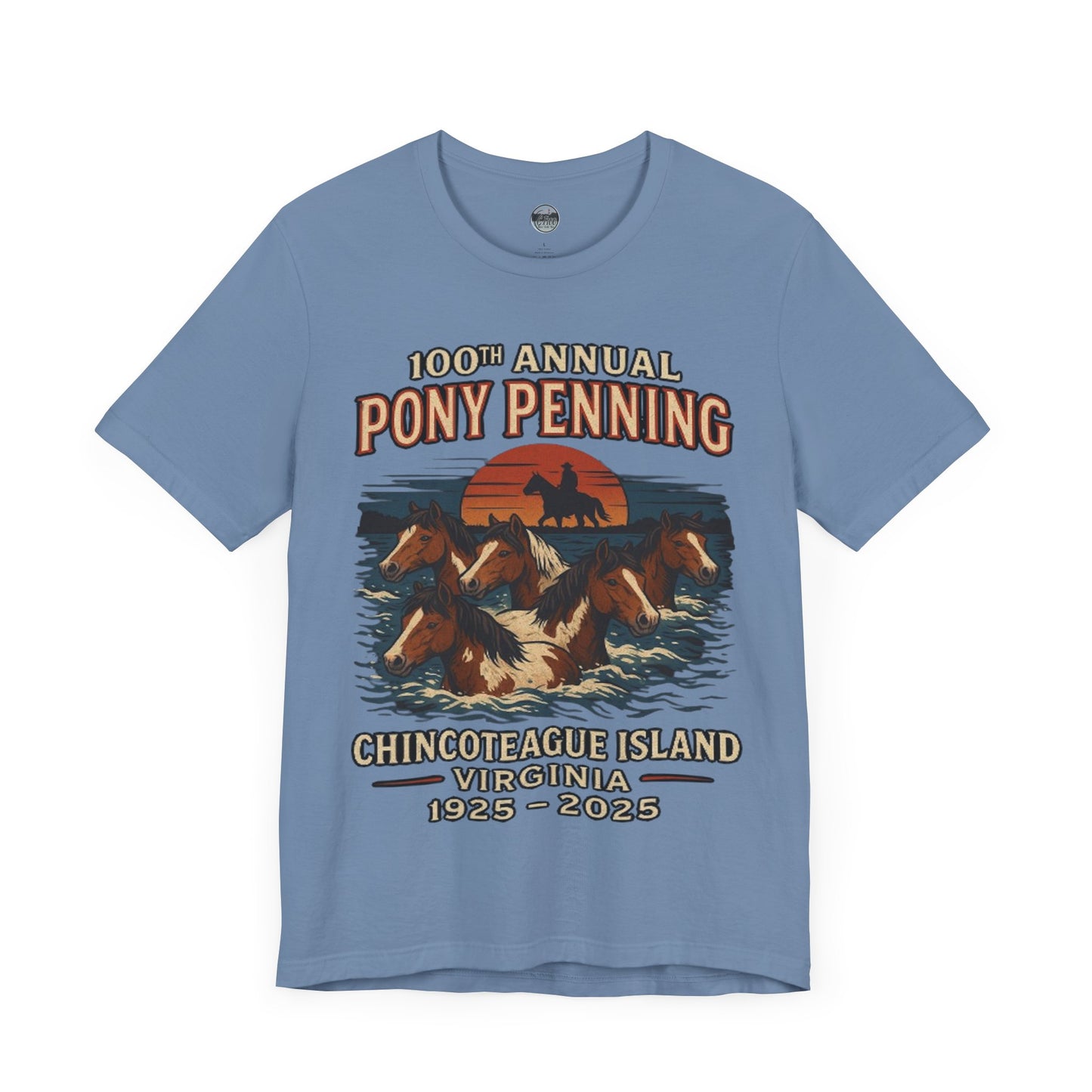 CI100 2025 100th Annual Pony Penning Short Sleeve Tee