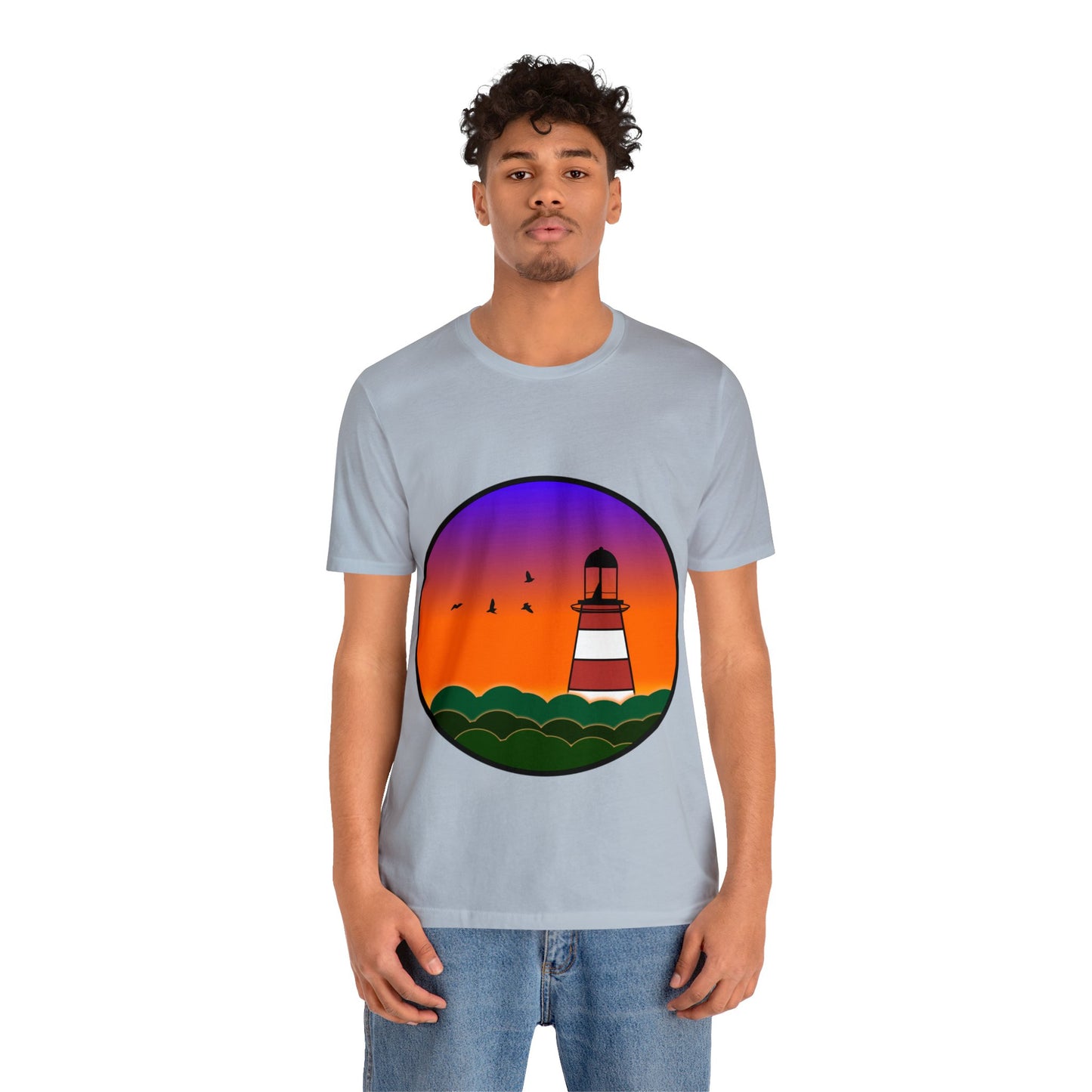 CI100 Lighthouse Sunset Short Sleeve Tee