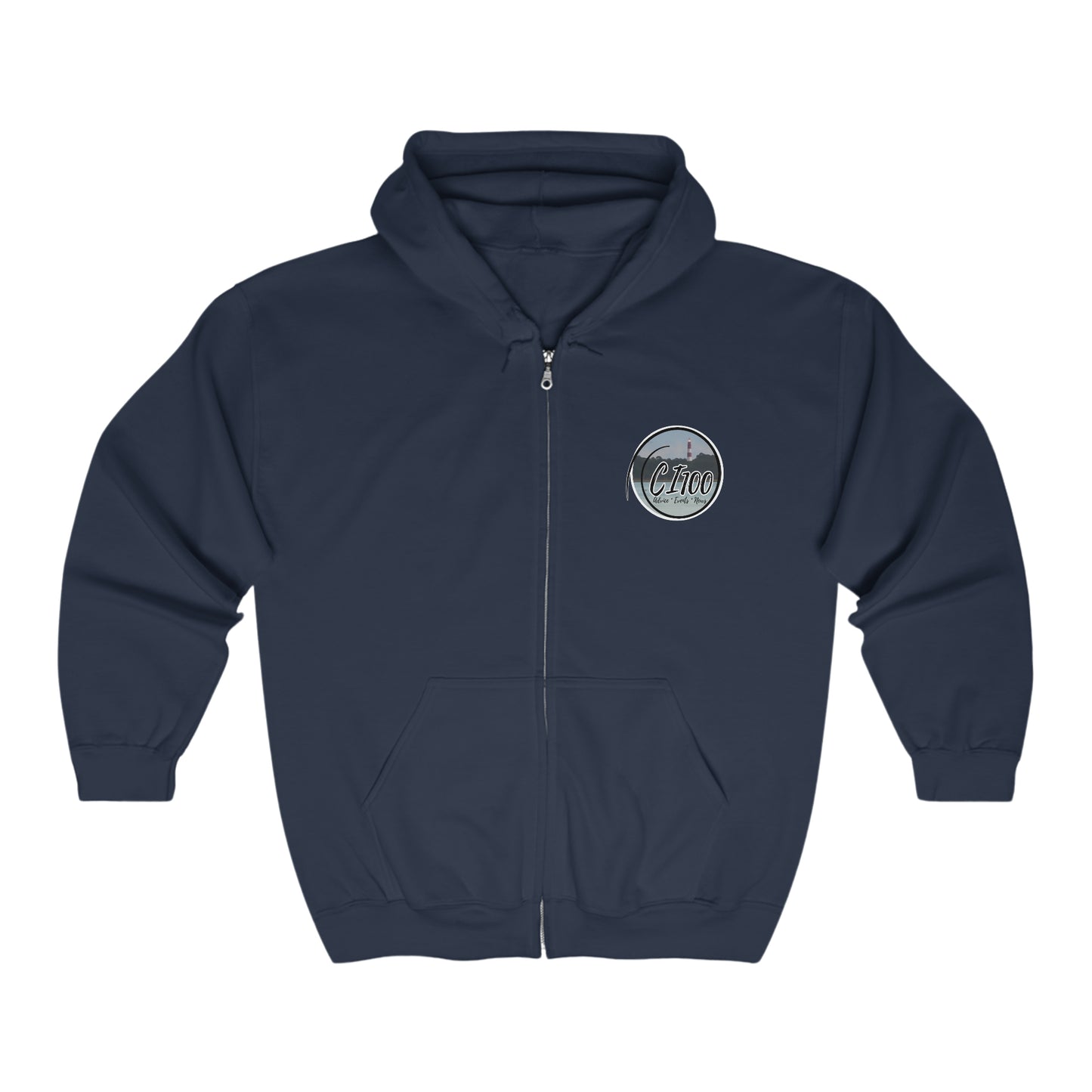 CI100 Causeway55 Heavy Blend™ Full Zip Hooded Sweatshirt