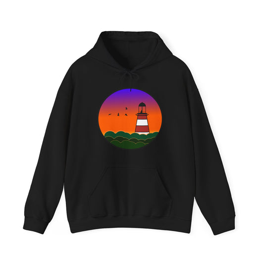 CI100 Lighthouse Sunset Heavy Blend™ Hooded Sweatshirt