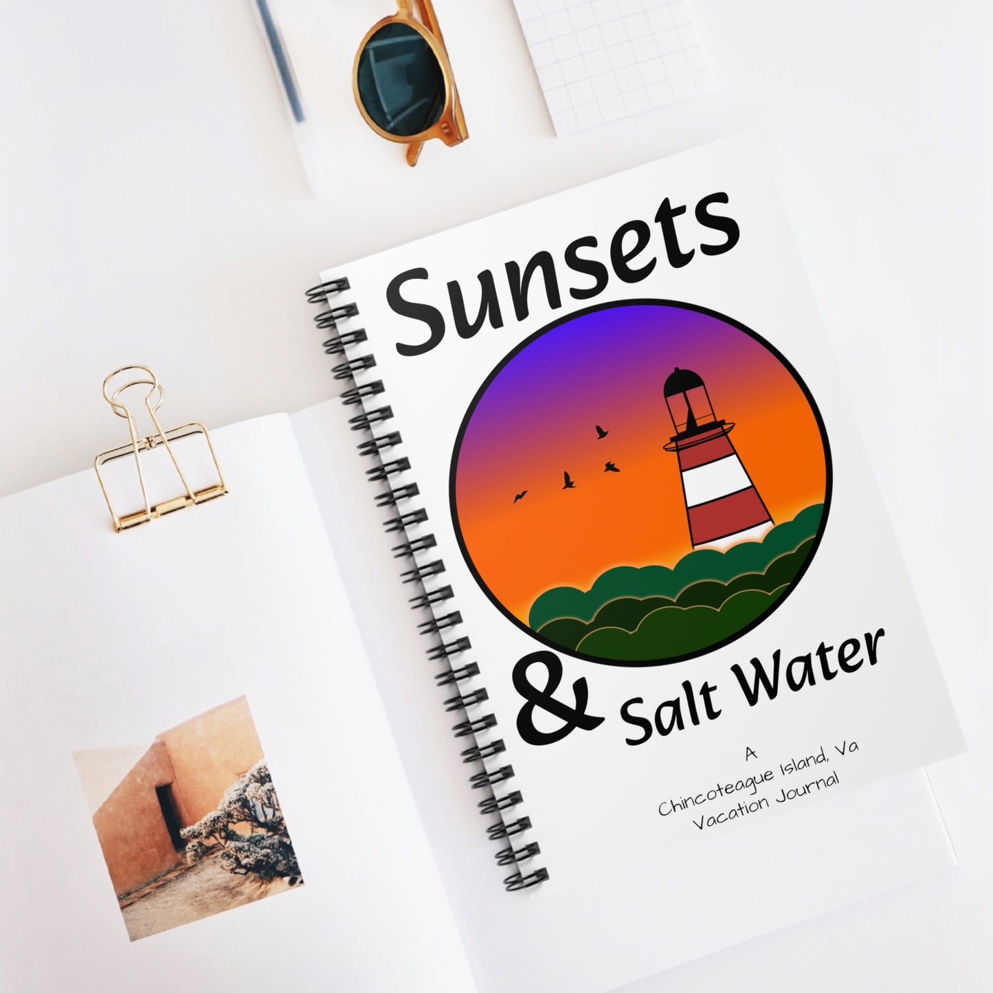 CI100 Sunsets & Salt Water Vacation Journal/Notebook