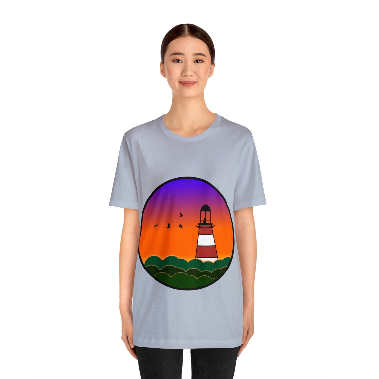 CI100 Lighthouse Sunset Short Sleeve Tee