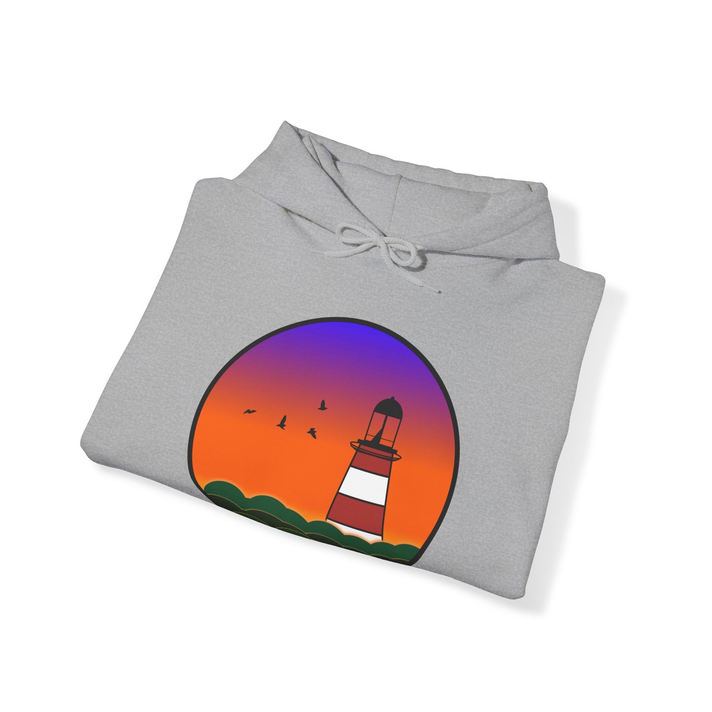 CI100 Lighthouse Sunset Heavy Blend™ Hooded Sweatshirt