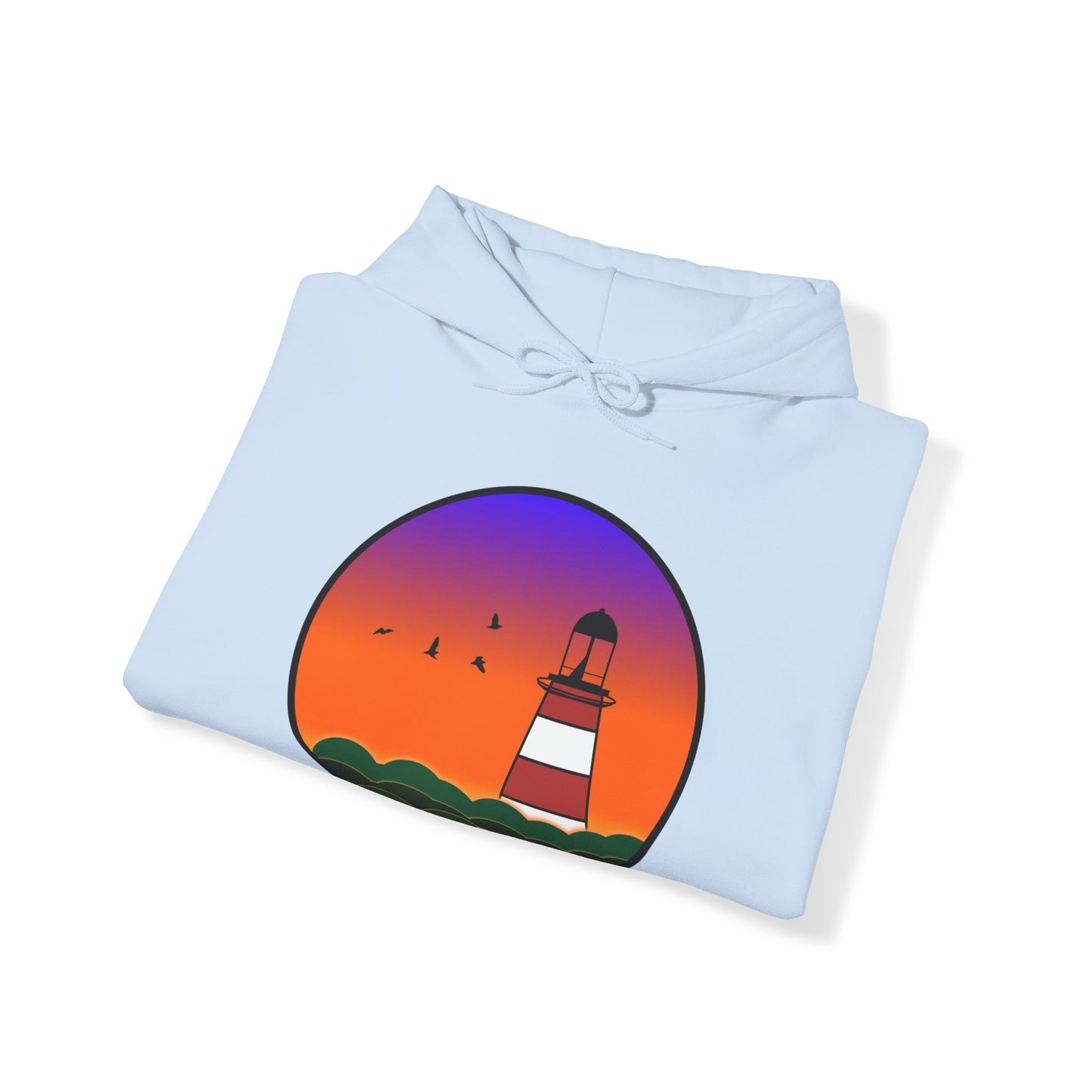 CI100 Lighthouse Sunset Heavy Blend™ Hooded Sweatshirt