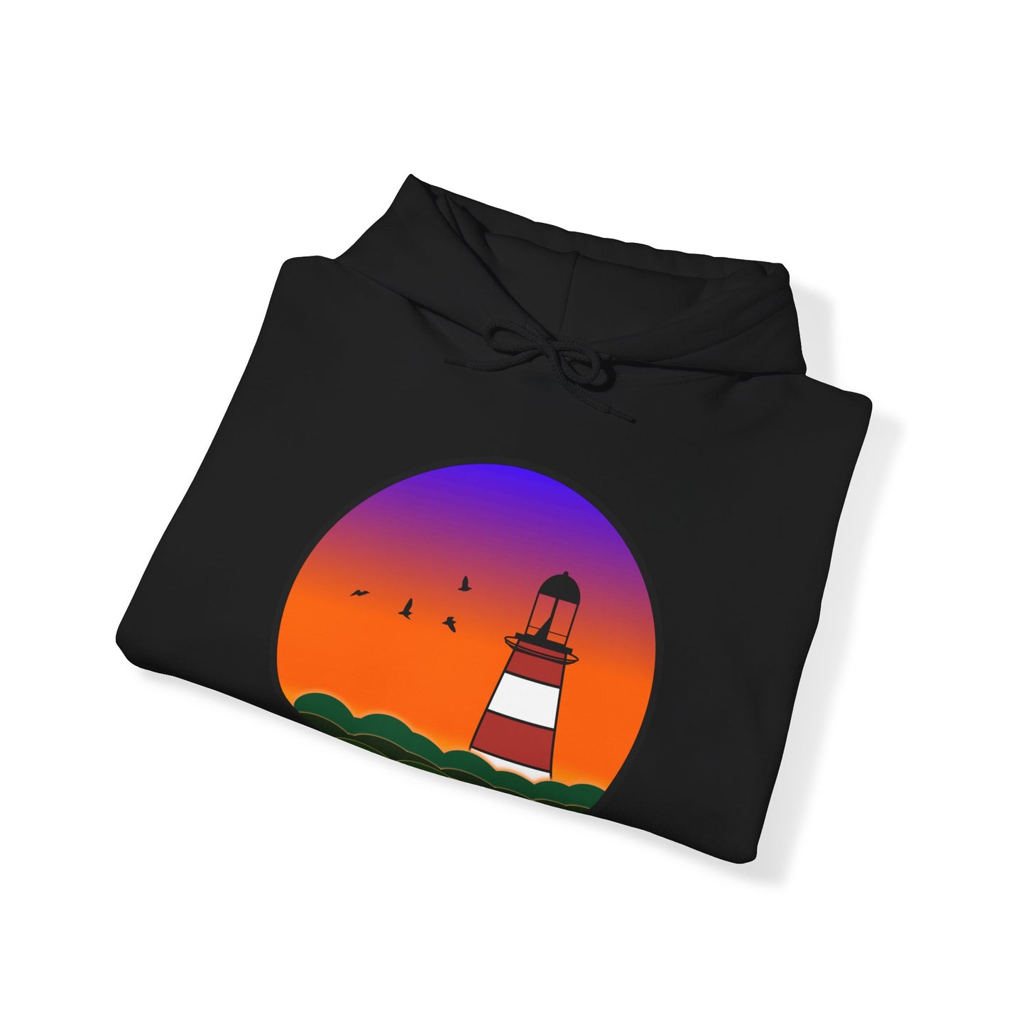 CI100 Lighthouse Sunset Heavy Blend™ Hooded Sweatshirt