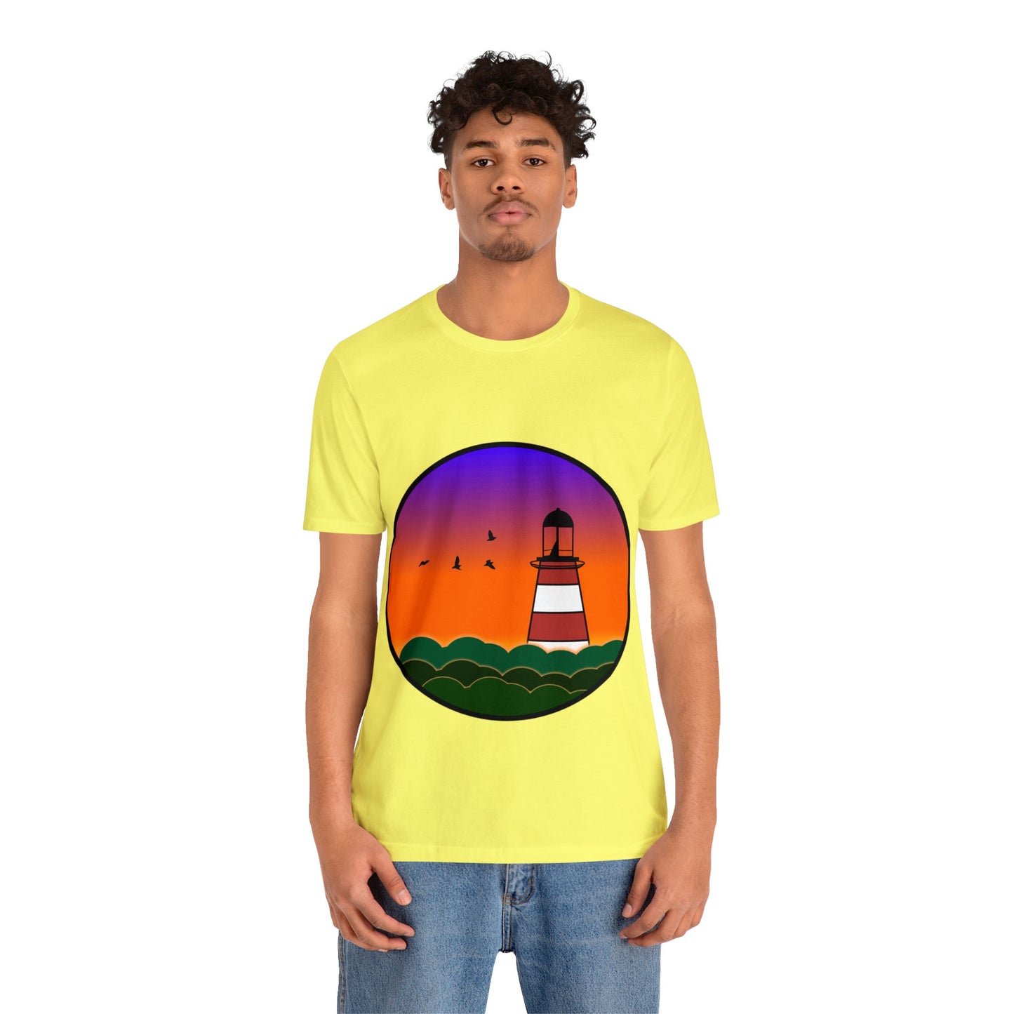 CI100 Lighthouse Sunset Short Sleeve Tee