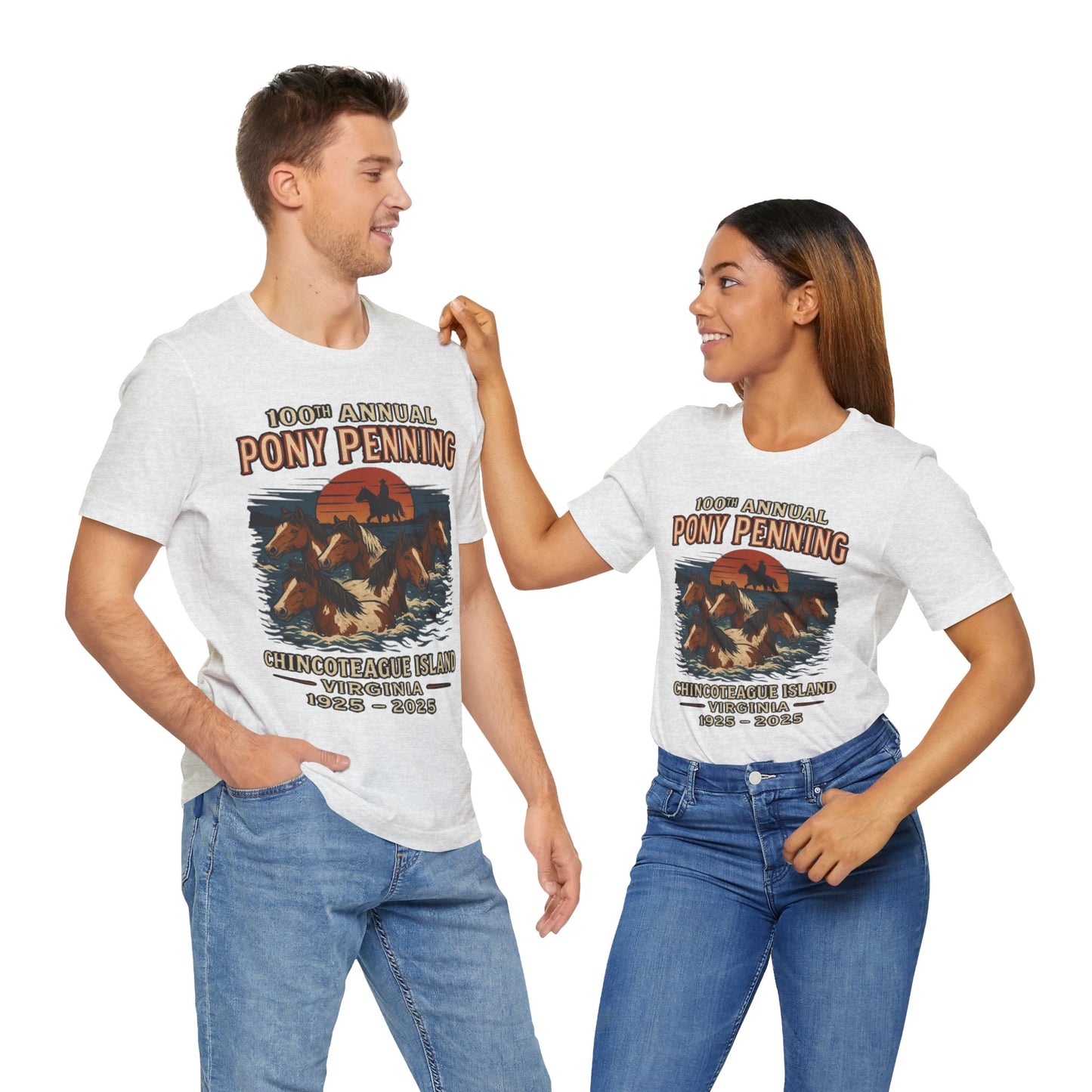 CI100 2025 100th Annual Pony Penning Short Sleeve Tee