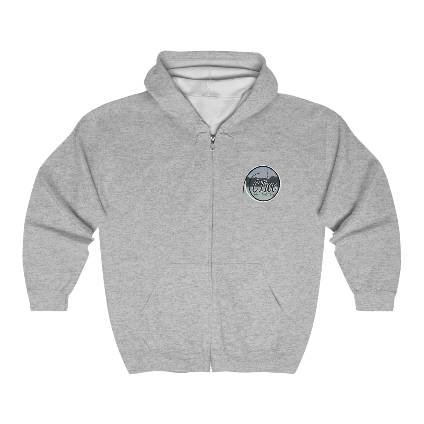 CI100 Causeway55 Heavy Blend™ Full Zip Hooded Sweatshirt