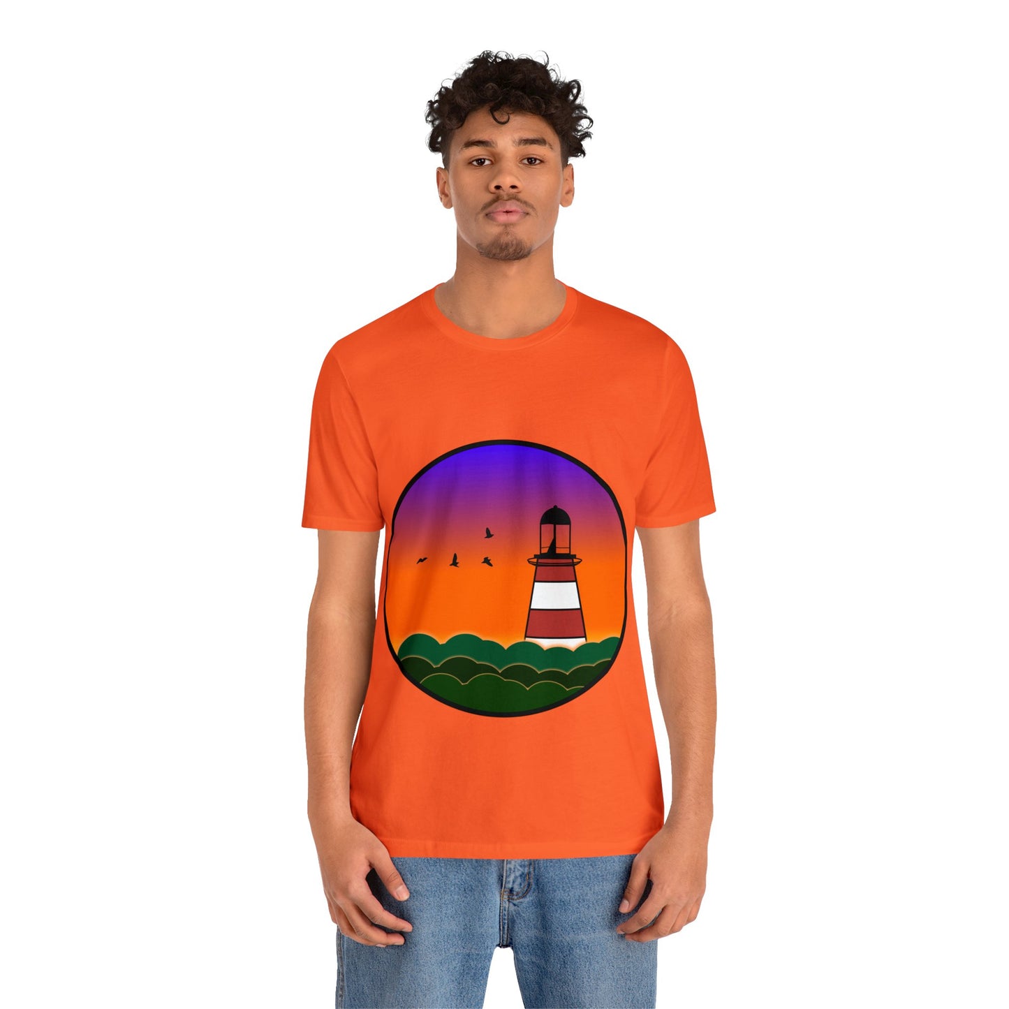 CI100 Lighthouse Sunset Short Sleeve Tee